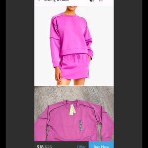 Purple Crewneck Sweatshirt Size XXLl NWT